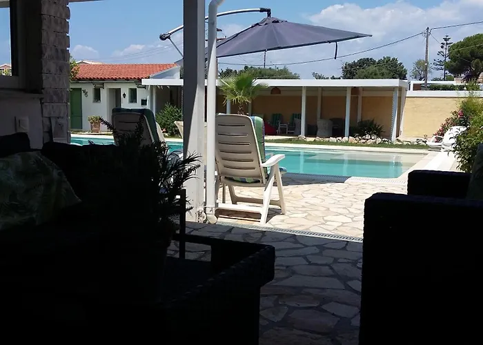 Eleni Corfu 10 Bedroom Seaview With Private Pool Вилла *